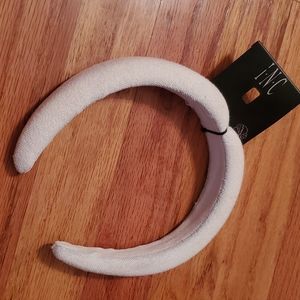 New! INC INTERNATIONAL CONCEPTS Ivory Cream Padded Fabric Headband